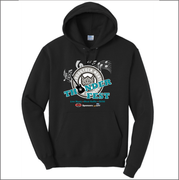 Woodstock Thunder Fest Core Fleece Pullover Hooded Sweatshirt