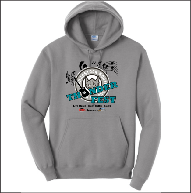 Woodstock Thunder Fest Core Fleece Pullover Hooded Sweatshirt - Image 2