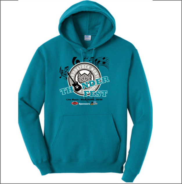 Woodstock Thunder Fest Core Fleece Pullover Hooded Sweatshirt - Image 3