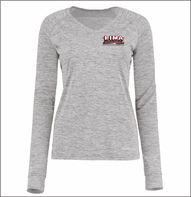 Lima Excavating   Women's Electrify CoolCore® Long Sleeve V-Neck T-Shirt - Image 2