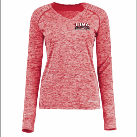 Lima Excavating   Women's Electrify CoolCore® Long Sleeve V-Neck T-Shirt