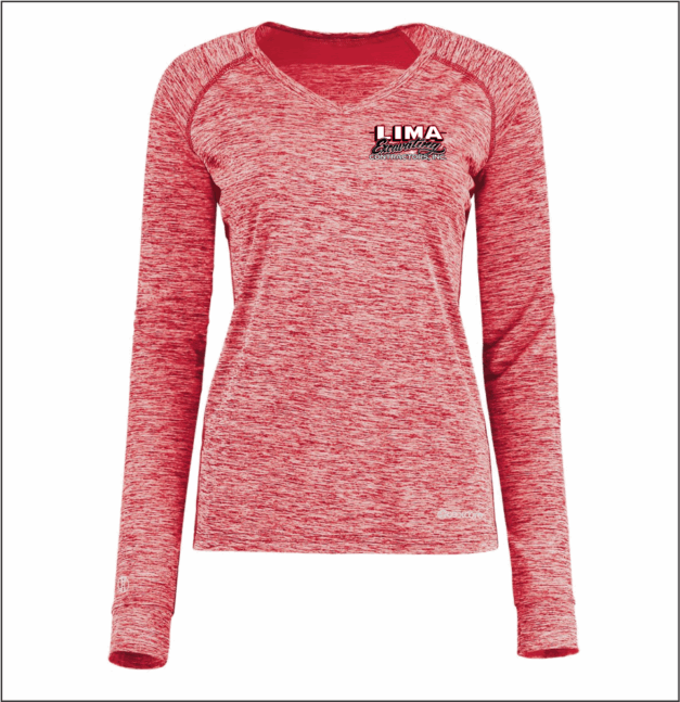 Lima Excavating   Women's Electrify CoolCore® Long Sleeve V-Neck T-Shirt