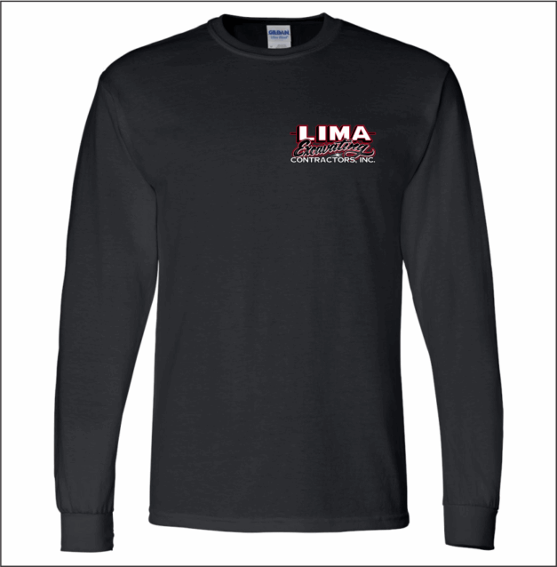 Lima Excavating  50/50 Long Sleeve T-Shirt - Image 2