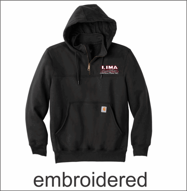 Lima Excavating   Carhartt ® Rain Defender ® Paxton Heavyweight Hooded Zip Mock Sweatshirt