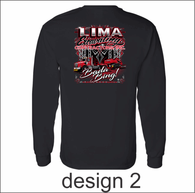 Lima Excavating   Softstyle® Women’s V-Neck T-Shirt - Image 4