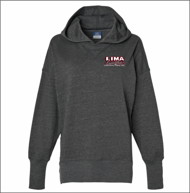 Lima Excavating  Women's French Terry Hooded Sweatshirt - Image 2