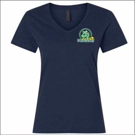 Dean Street Women's Softstyle® V-Neck T-Shirt Navy