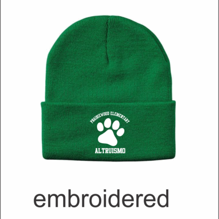 Prairiewood Elementary 12" Solid Cuffed Beanie