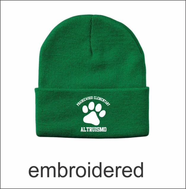 Prairiewood Elementary 12" Solid Cuffed Beanie