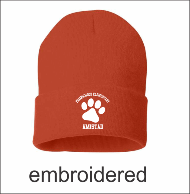 Prairiewood Elementary 12" Solid Cuffed Beanie - Image 5