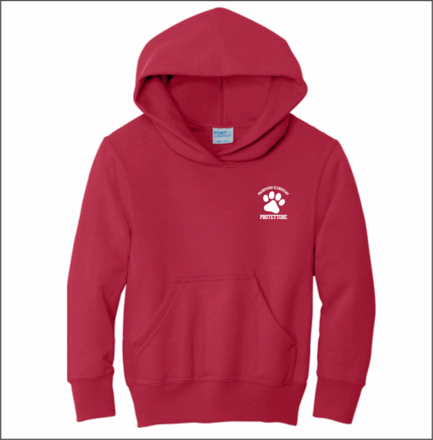 Prairiewood Elementary Adult Core Fleece Pullover Hooded Sweatshirt - Image 4