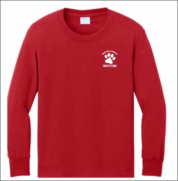Prairiewood Elementary Youth Long Sleeve Core T-Shirt - Image 3
