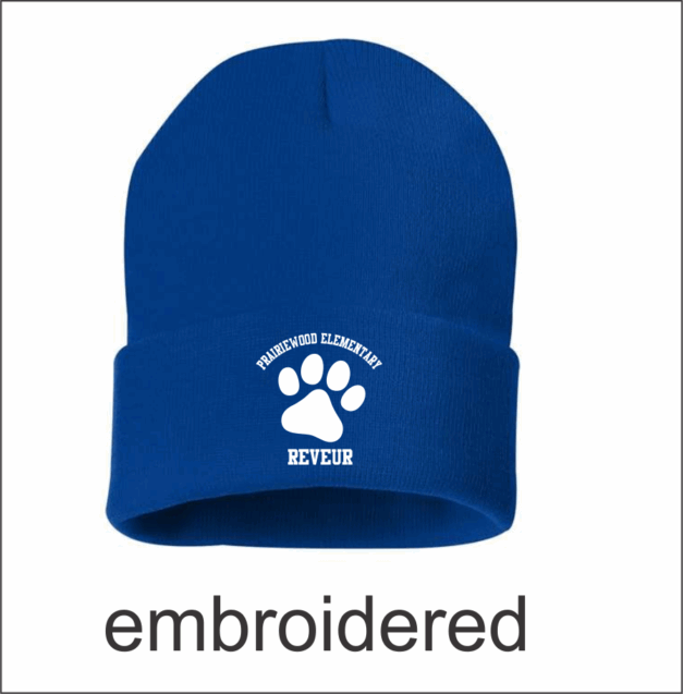 Prairiewood Elementary 12" Solid Cuffed Beanie - Image 3