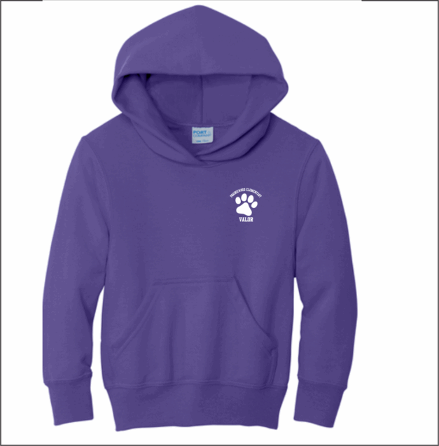 Prairiewood Elementary Adult Core Fleece Pullover Hooded Sweatshirt - Image 2