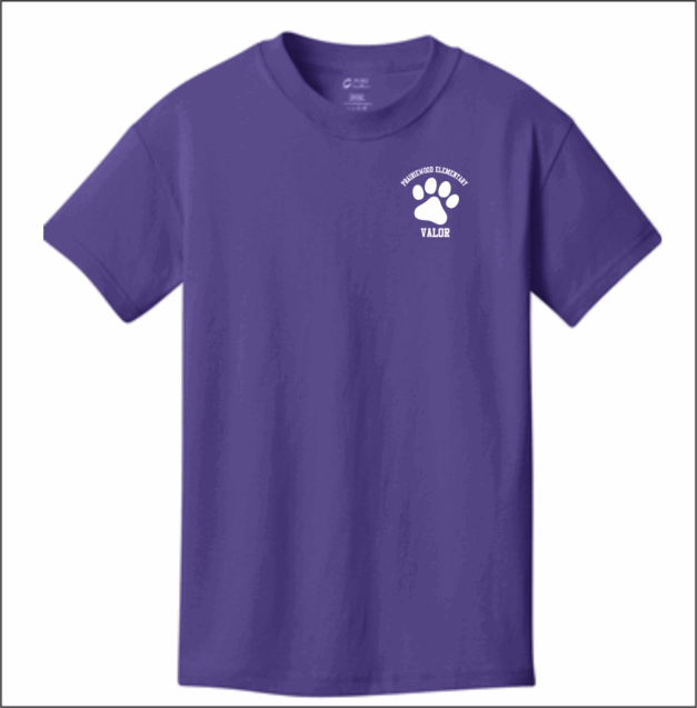 Prairiewood Elementary  Adult Core Cotton T-Shirt - Image 2