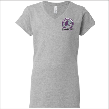 Clay Academy Women's Softstyle® V-Neck T-Shirt Navy