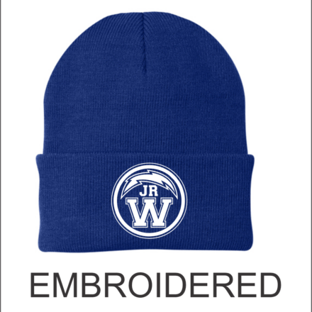 Jr Blue Streaks Knit Cap