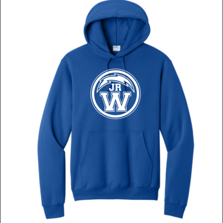 Jr Blue Streaks Core Fleece Pullover Hooded Sweatshirt