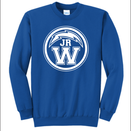 Jr Blue Streaks Core Fleece Crewneck Sweatshirt