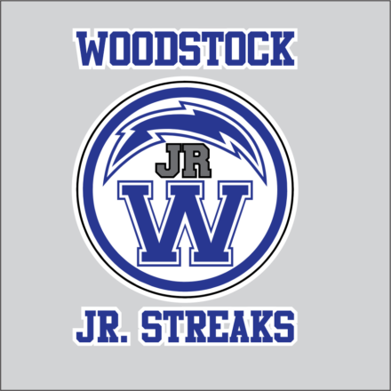 Jr Blue Streaks 6" decal