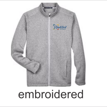 City of Woodstock Men's Bristol Full-Zip Sweater Fleece Jacket