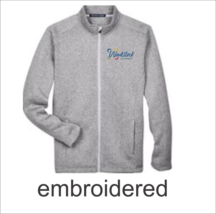 City of Woodstock Men's Bristol Full-Zip Sweater Fleece Jacket