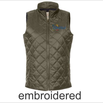 City of Woodstock Women's Vintage Diamond Quilted Vest