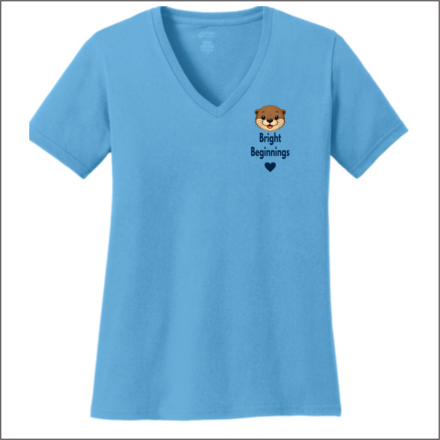 Bright Beginnings Women's Core Cotton V-Neck Tee