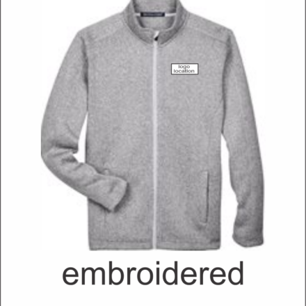 City of Woodstock Men's Bristol Full-Zip Sweater Fleece Jacket