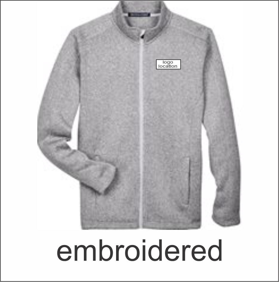 City of Woodstock Men's Bristol Full-Zip Sweater Fleece Jacket