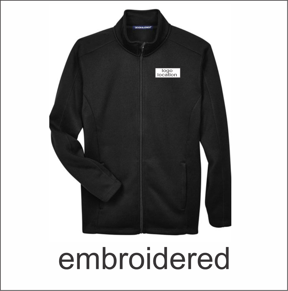 City of Woodstock Men's Bristol Full-Zip Sweater Fleece Jacket - Image 2