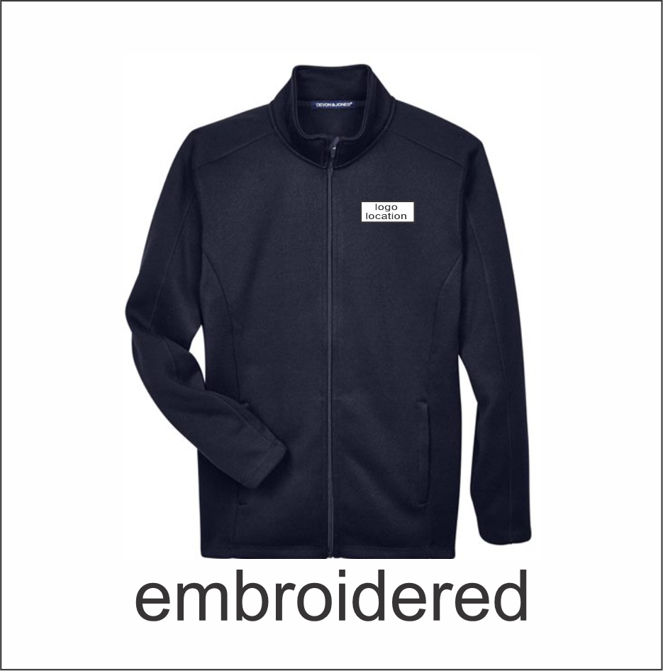 City of Woodstock Men's Bristol Full-Zip Sweater Fleece Jacket - Image 3