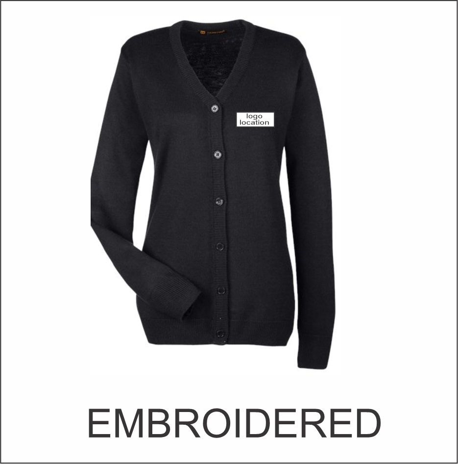 City of Woodstock Women's Pilbloc V-Neck Button Cardigan Sweater - Image 9