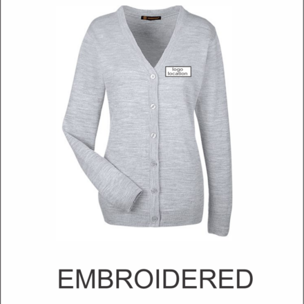 City of Woodstock Women's Pilbloc V-Neck Button Cardigan Sweater