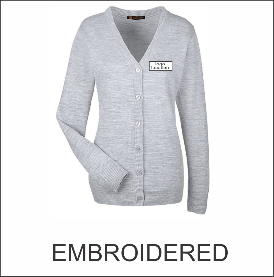 City of Woodstock Women's Pilbloc V-Neck Button Cardigan Sweater