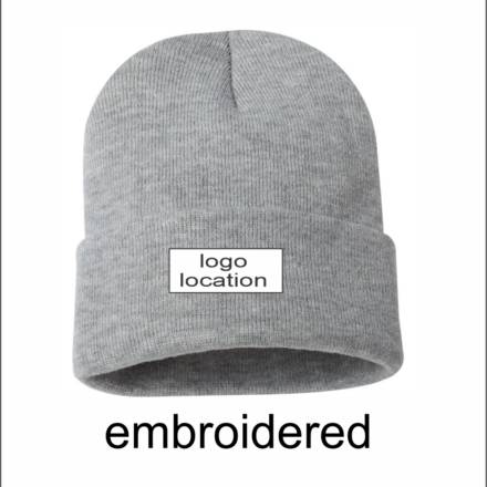 City of Woodstock 12" Solid Cuffed Beanie