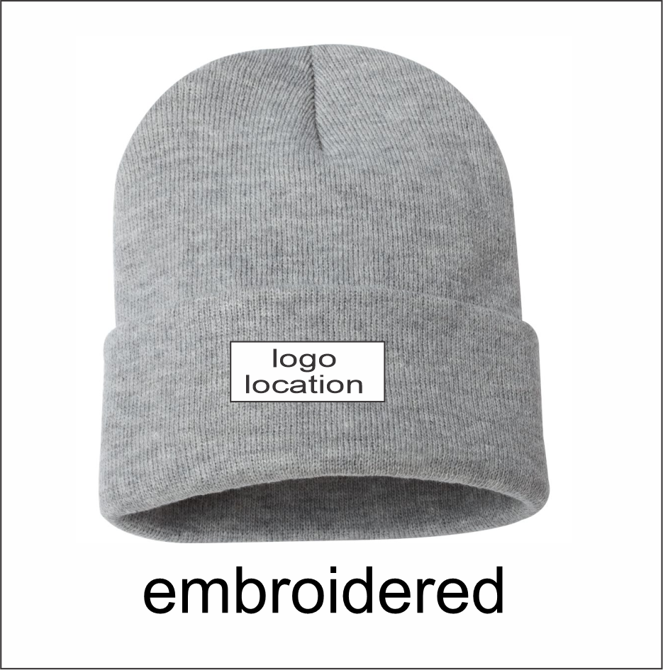 City of Woodstock 12" Solid Cuffed Beanie