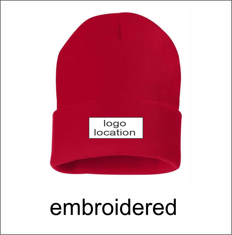 City of Woodstock 12" Solid Cuffed Beanie - Image 3