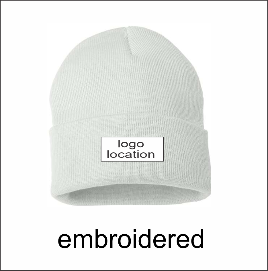 City of Woodstock 12" Solid Cuffed Beanie - Image 2