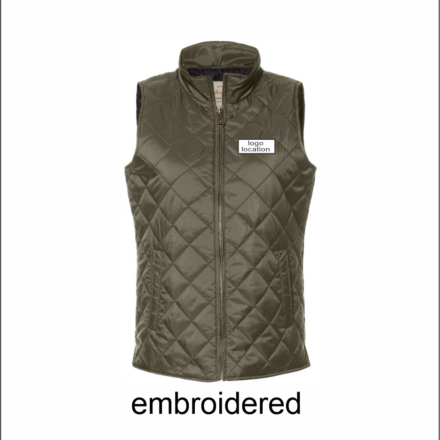 City of Woodstock Women's Vintage Diamond Quilted Vest