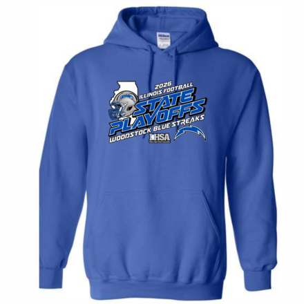 Woodstock Blue Streak Playoffs  Unisex Heavy Blend Hooded Sweatshirt