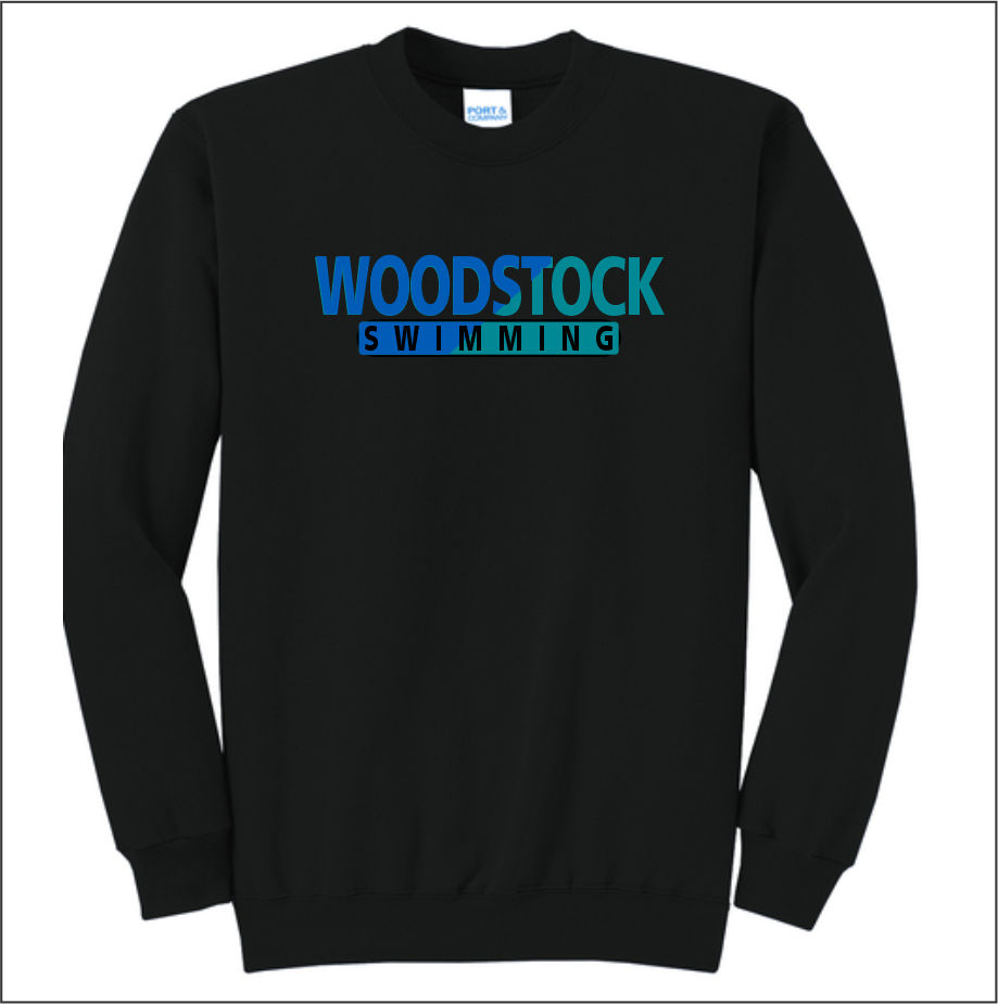 Woodstock Boys Swimming Core Fleece Crewneck Sweatshirt - Image 3