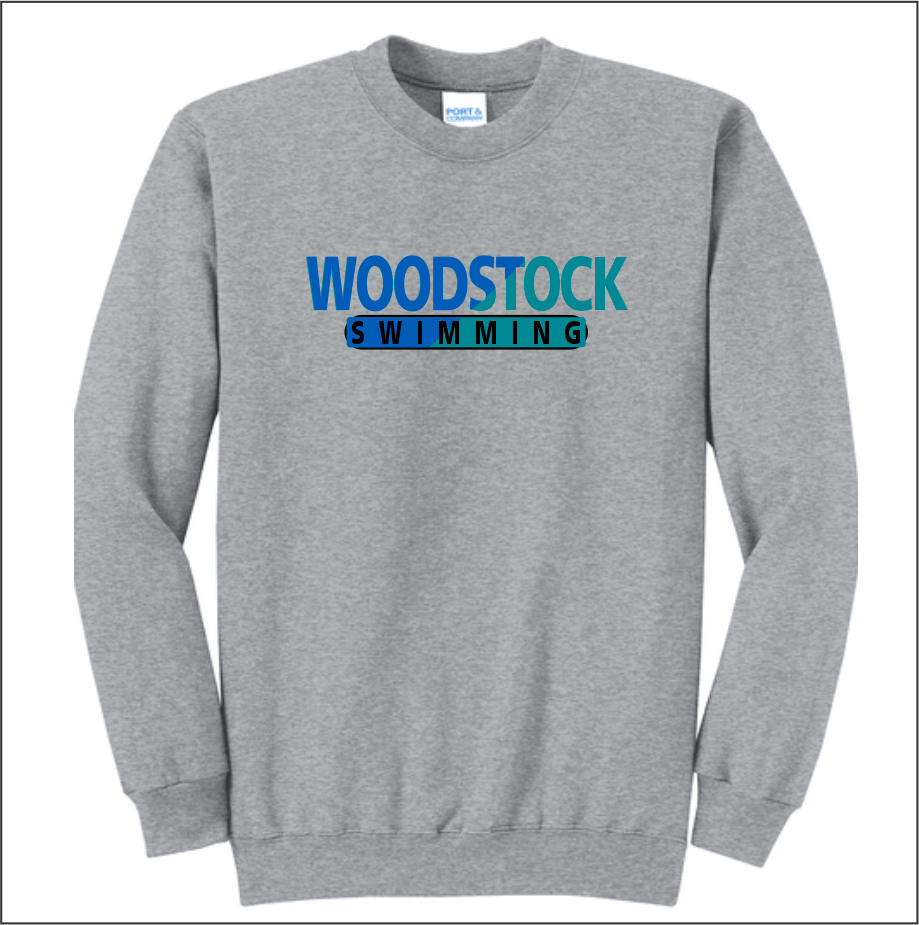 Woodstock Boys Swimming Core Fleece Crewneck Sweatshirt - Image 2