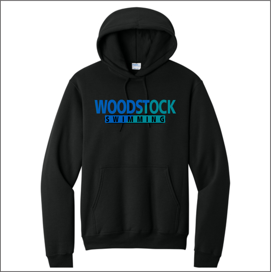Woodstock Boys Swimming Core Fleece Pullover Hooded Sweatshirt - Image 3